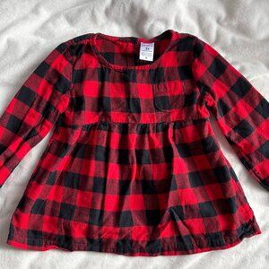 Carter's Toddler girl plaid shirt